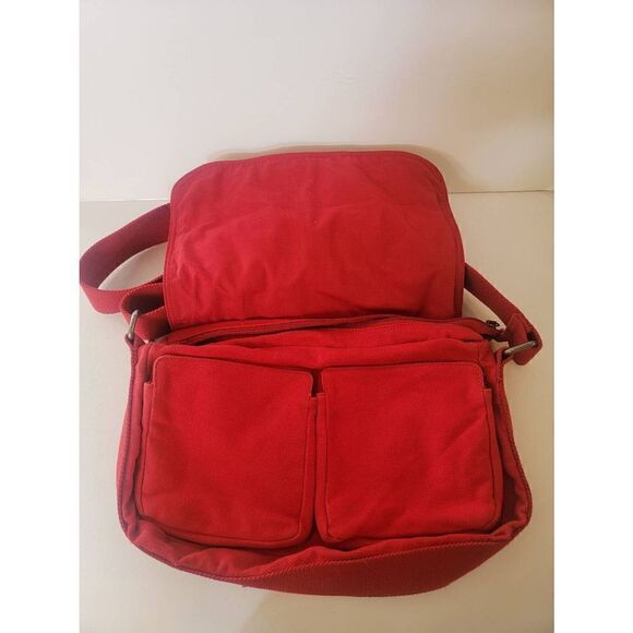 Calvin klein large red canvas shoulder bag - Picture 2 of 6